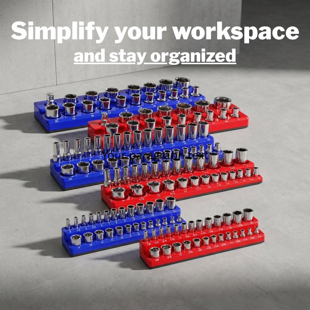 6 Piece Magnetic Socket Holder Kit